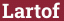 Brick with text Lartof