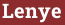 Brick with text Lenye