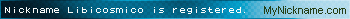 Nickname Libicosmico is registered