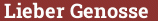 Brick with text Lieber Genosse