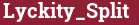 Brick with text Lyckity_Split