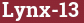 Brick with text Lynx-13