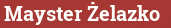 Brick with text Mayster Żelazko