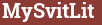 Brick with text MySvitLit
