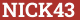 Brick with text NICK43