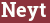 Brick with text Neyt
