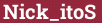 Brick with text Nick_itoS