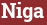 Brick with text Niga