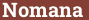 Brick with text Nomana