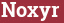 Brick with text Noxyr