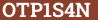 Кирпич с текстом OTP1S4N