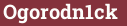 Brick with text Ogorodn1ck