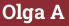Brick with text Olga A