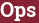 Brick with text Ops