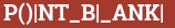 Brick with text P()|NT_B|_ANK|