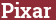 Brick with text Pixar