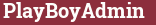 Brick with text PlayBoyAdmin