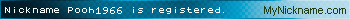 Nickname Pooh1966 is registered