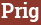 Brick with text Prig