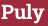 Brick with text Puly