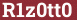 Brick with text R1z0tt0