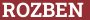 Brick with text ROZBEN