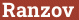 Brick with text Ranzov