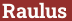 Кирпич с текстом Raulus