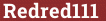Brick with text Redred111