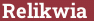 Brick with text Relikwia