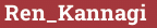 Brick with text Ren_Kannagi
