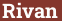 Brick with text Rivan