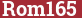 Brick with text Rom165