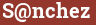 Brick with text S@nchez