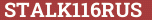 Brick with text STALK116RUS