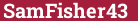 Brick with text SamFisher43