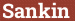 Brick with text Sankin