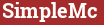 Brick with text SimpleMc