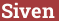 Brick with text Siven