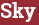 Brick with text Sky