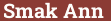 Brick with text Smak Ann