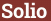 Brick with text Solio