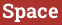 Brick with text Space
