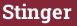 Brick with text Stinger