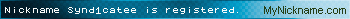 Nickname Synd1catee is registered