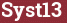 Brick with text Syst13