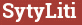 Brick with text SytyLiti