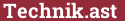 Brick with text Technik.ast