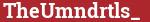 Brick with text TheUmndrtls_