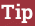Brick with text Tip